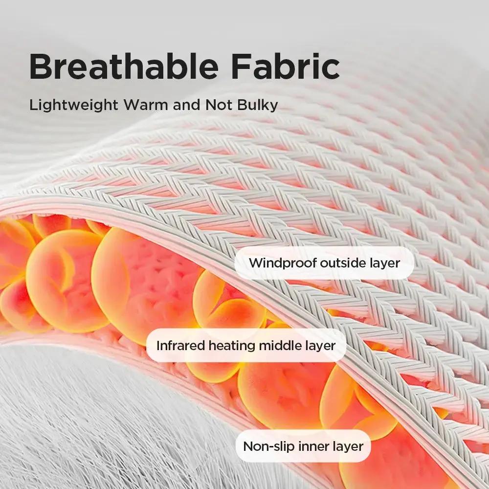 Electric Heating Wrist Massager 5 Levels Hot Compress 3 Levels Vibration Massage Hand Protector Rechargeable Heating Wristband