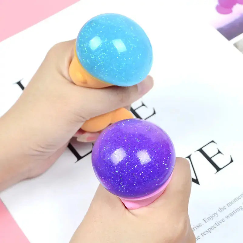 Cute Unicorn Squeeze Toy with Music and Bubble Effects - Ladjyanoo