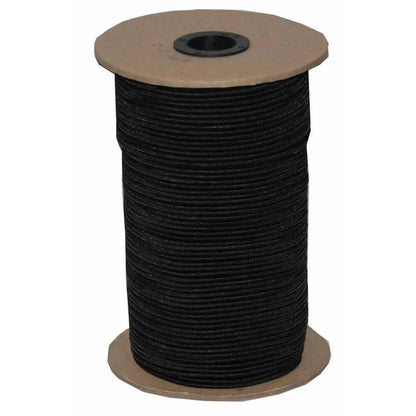 1/2" Black Knitted Elastic Band Roll - 144 Yard Roll - Ladjyanoo