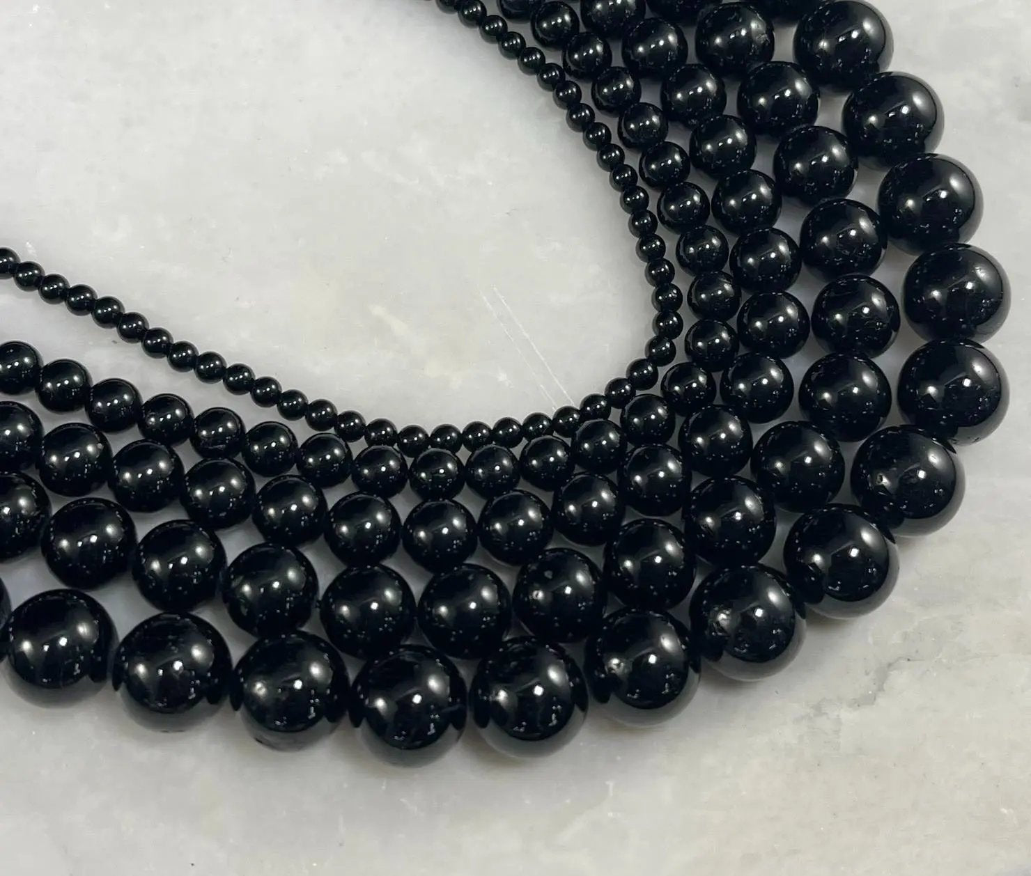 Black Tourmaline Round - Ladjyanoo