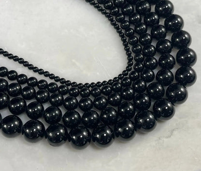 Black Tourmaline Round - Ladjyanoo