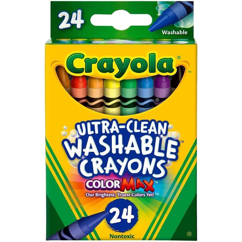Crayola Washable Crayons 24ct - Ladjyanoo