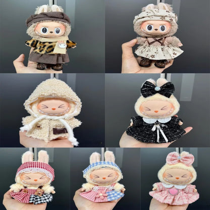 New Labubu Outfit Accessories for 17Cm Labubu V1 V2 Plush Doll'S Clothing Accessories
