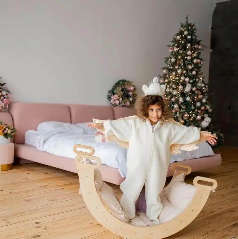 Pink 12V kids electric formula racing car with remote control toy vehicle | Montessori wooden Christmas tree with felt ornaments for kids decoration set | Small wooden Christmas