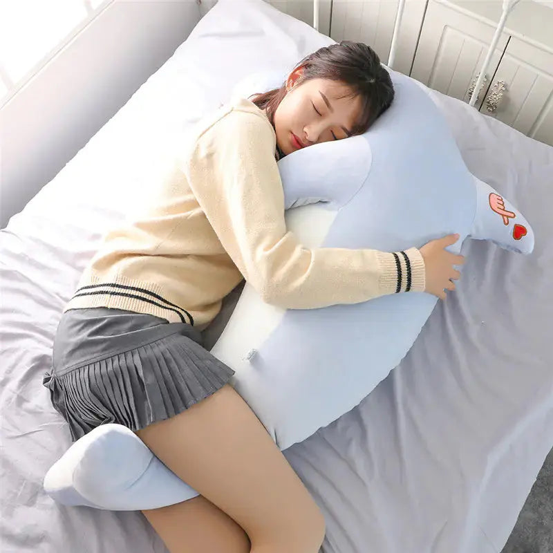 Dolphin Plush Toy, Stuffed Doll, Sleep Pillow Buddy - Ladjyanoo