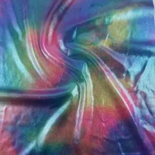 Nylon Spandex Fabric with Tie Dye  Metallic  Foil | Spandex Palace - Ladjyanoo