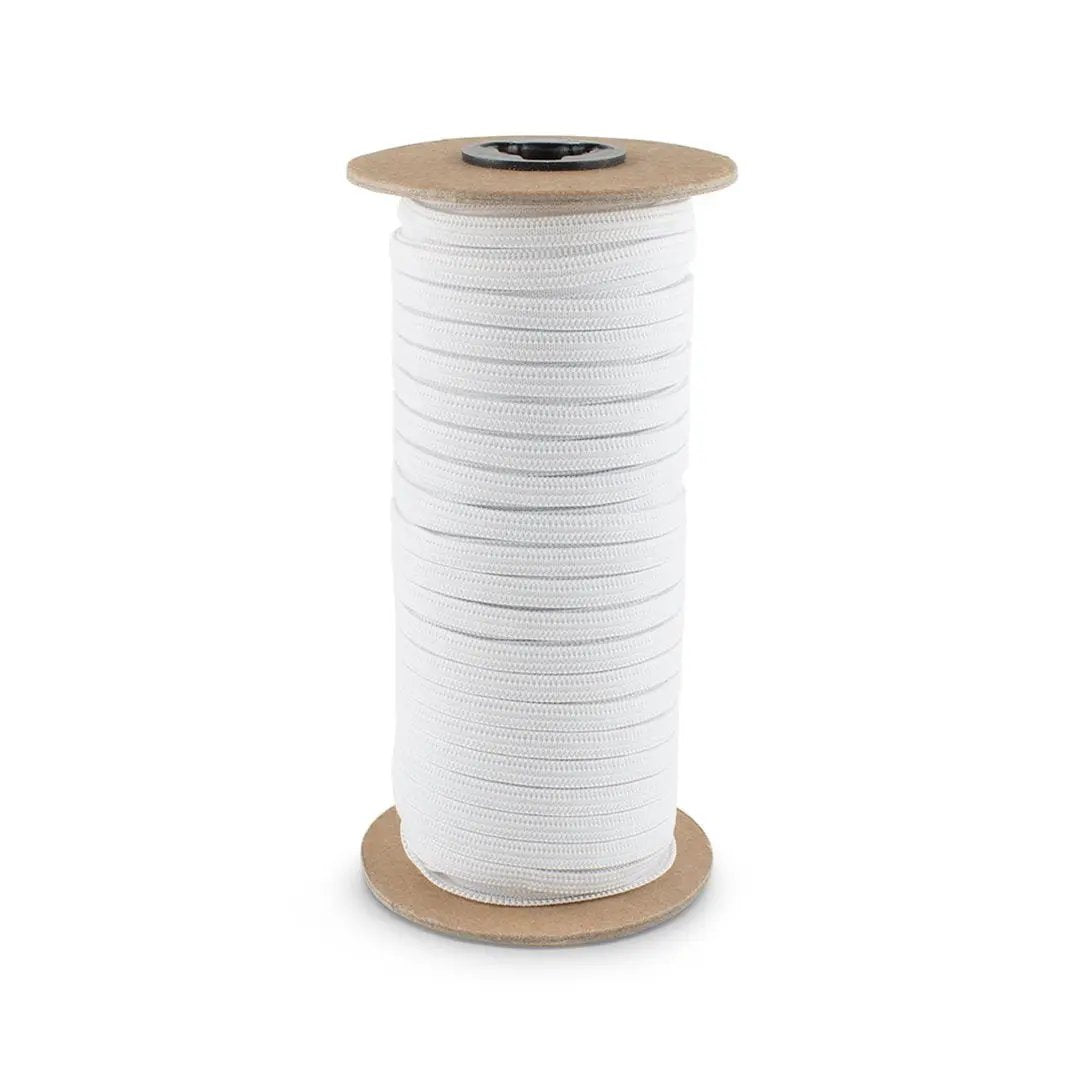 1/4" White Knitted Elastic Band - Case of 30 Rolls - 8,640 Yards - Ladjyanoo