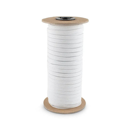 1/4" White Knitted Elastic Band - Case of 30 Rolls - 8,640 Yards - Ladjyanoo
