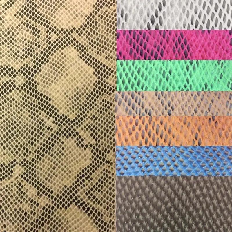 Matte Faux Python Snake Skin Vinyl Fabric - Ladjyanoo