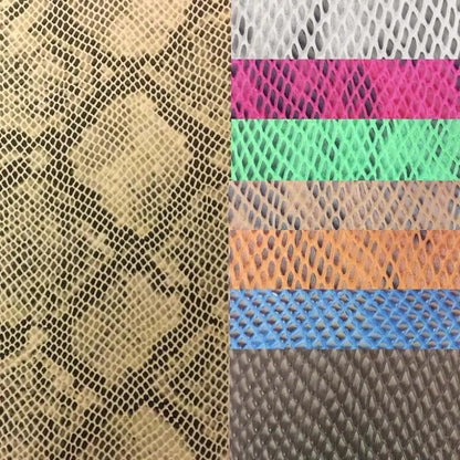 Matte Faux Python Snake Skin Vinyl Fabric - Ladjyanoo
