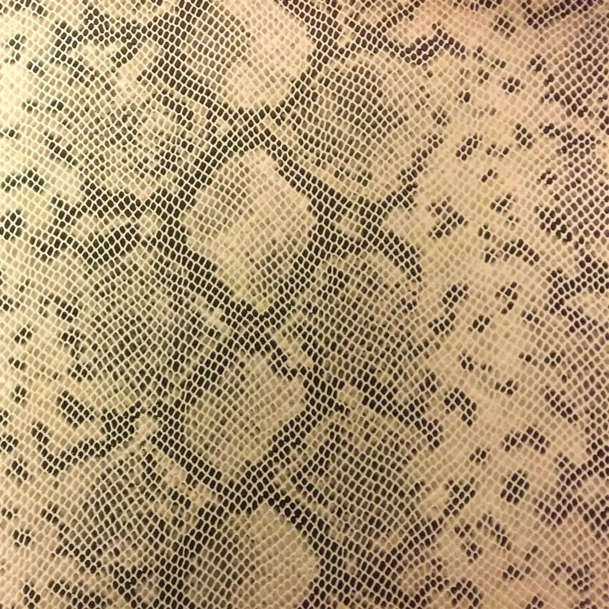 Matte Faux Python Snake Skin Vinyl Fabric - Ladjyanoo