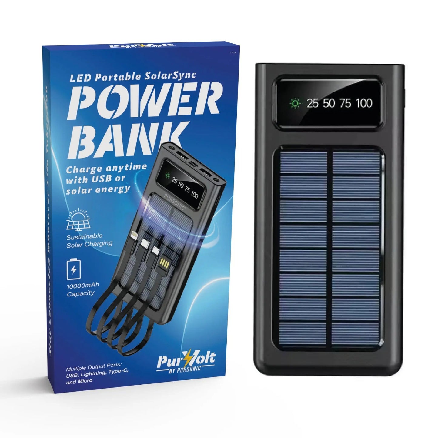 LED Portable Solarsync Power Bank – PoLED Portable Solarsync Power Bank – Power Anytime, Anywherewer Anytime, Anywhere - Ladjyanoo