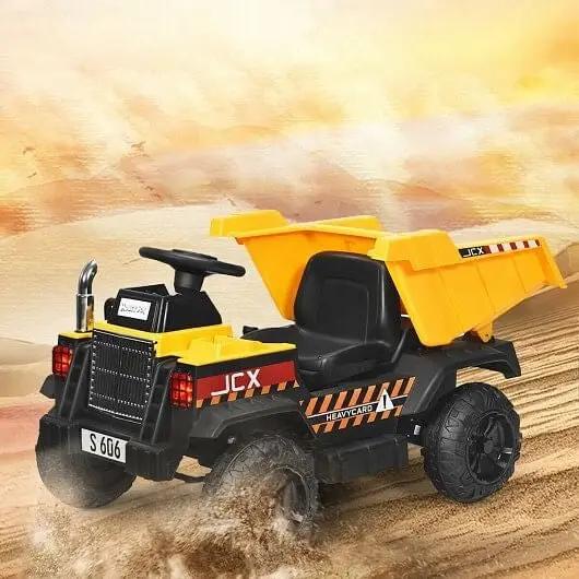 12V Battery Kids Ride On Dump Truck  withEl Electric Bucket and ectric Dump Bed - Ladjyanoo