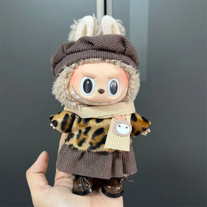 New Labubu Outfit Accessories for 17Cm Labubu V1 V2 Plush Doll'S Clothing Accessories
