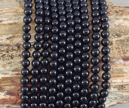 Black Onyx aka Black Agate Round - Ladjyanoo
