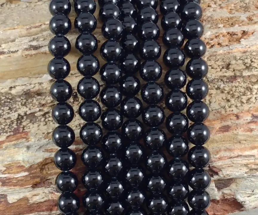 Black Onyx aka Black Agate Round - Ladjyanoo