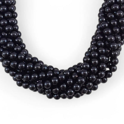 Black Onyx aka Black Agate Round - Ladjyanoo