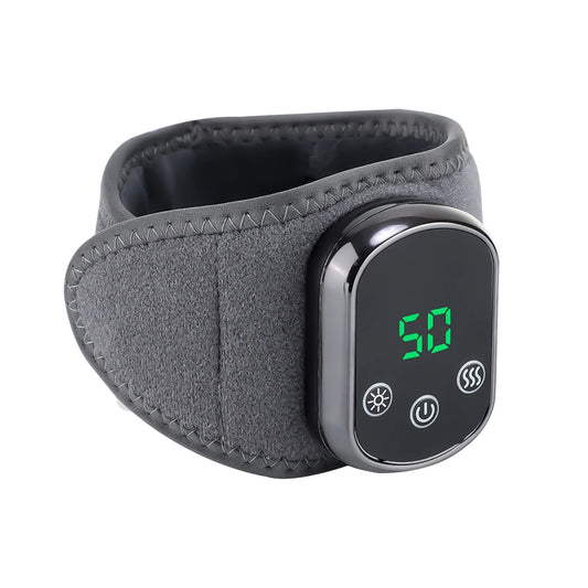 Electric Heating Wrist Massager 5 Levels Hot Compress 3 Levels Vibration Massage Hand Protector Rechargeable Heating Wristband