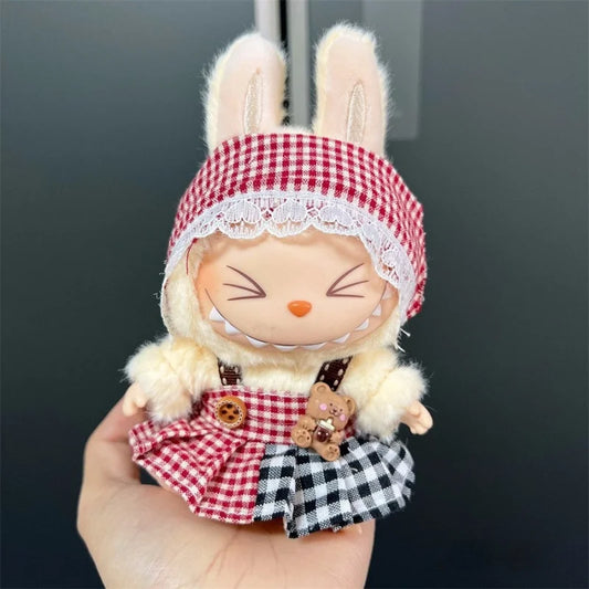 New Labubu Outfit Accessories for 17Cm Labubu V1 V2 Plush Doll'S Clothing Accessories